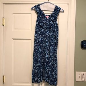 Lilly Pulitzer ruffle neck dress